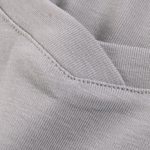 Camiseta de Manga Corta para Hombre, Cuello Redondo, Color Gris, Corte Regular, Informal, Tejido de Punto, Diseño Liso - Product Image 6