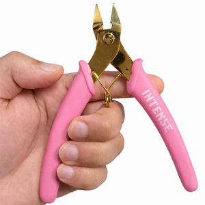 INTENSE SURGICAL INSTRUMENTS Pince coupante professionnelle pour fil de bijouterie en or, avec poignée rose, durable, coupes à plat, en acier inoxydable pour - Product Image 3
