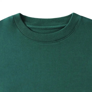 T-shirt uni saisonnier à col rond pour homme, mélange polyester/coton, manches courtes, écologique, respirant, coupe classique pour l'été - Product Image 4
