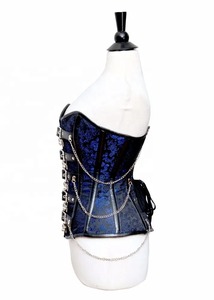 Vente en gros de hauts corsets en cuir noir sexy de qualité supérieure pour femmes, corsets pour femmes, logo personnalisé, service OEM - Product Image 6