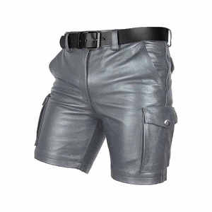 Premium Quality Fashion Trendy <b>Men's</b> High Waist Button Fly Solid Pattern Breathable <b>Silk</b> <b>Shorts</b> New Online Sale - Product Image 3