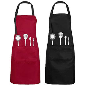 Wholesale Price Factory <b>Kitchen</b> <b>Apron</b> Waterproof Resistant Cotton <b>Apron</b> with Adjustable for Adults with Pockets Color Cooking - Product Image 6