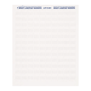 Étiquettes en polyester auto-laminantes Brady LaserTab pour tubes de laboratoire, câbles, équipements - Product Image 1