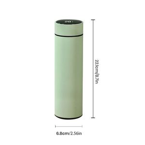 Custom 17oz 500ml Rubber Paint Matte Travel Stainless Steel Thermal <b>Smart</b> Insulated Infuser Temperature Display Water Bottle - Product Image 3