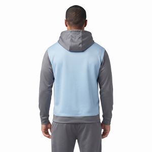 Sweat-shirt à capuche en polyester pour homme, taille standard, impression personnalisée, couleur contrastée, poche kangourou, streetwear, vêtements personnalisés - Product Image 2