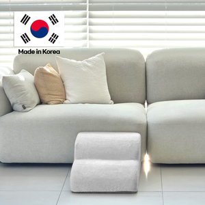 [AllmioPet] Escalier pour animaux de compagnie en tissu nuage à 2 marches, gris AMP 2 GR, marches confortables pour chiens et chats pour un accès facile au canapé et au lit - Product Image 1