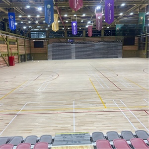 Revêtement de sol en bois Sundek pour terrain de basket-ball, sol sportif intérieur, absorption des chocs, respectueux de l'environnement, certifié EN14904 - Product Image 1