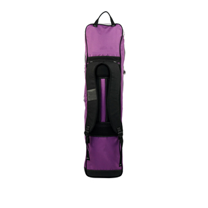 Sac de sport en nylon violet avec poche zippée et poignée de transport - Product Image 2