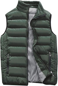 Gilet personnalisé pour homme en toile imperméable et respirante, pliable, col montant, manches longues, hiver - Product Image 6