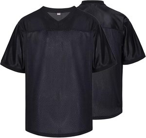 เสื้อฟุตบอลคอวี ผ้าตาข่าย แขนสั้น ระบายอากาศได้ดี เหมาะสำหรับทุกเพศทุกวัย ทรงปกติ ไซส์ใหญ่พิเศษ 100% สำหรับฤดูร้อน/ฤดูใบไม้ผลิ - Product Image 6