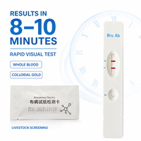 Kit de test rapide de la brucellose en 8-10 minutes, cassette d'anticorps à l'or colloïdal pour la brucella, sang total, bovins/ovins, bétail