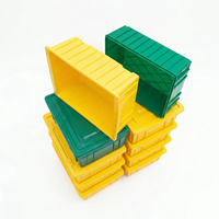 Caisse de rangement solide empilable ventilée et écologique sur mesure OEM avec surface lisse pour le stockage logistique de pièces industrielles