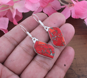 Wholesale Shree Jaipur <b>Silver</b> Vintage Gold Plated 925 <b>Sterling</b> <b>Silver</b> Blue Lace Agate Water Drop Earrings Bezel Setting for - Product Image 2
