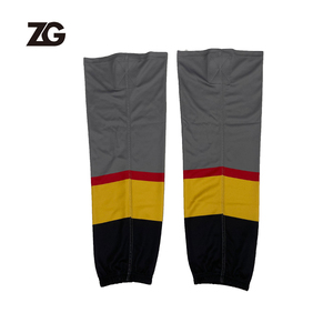 Uniforme de Hockey Personalizado al por Mayor, 100% Poliéster, con Logotipo Personalizado, Cuello de Diamante, Jersey de Hockey sobre Hielo, Calcetines de Hockey sobre Hielo Sublimados - Product Image 3