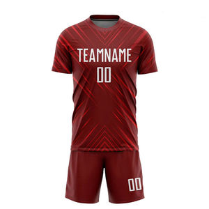 Ensemble d'uniformes pour équipe de football fabriqué en tissu interlock 100% par la marque Pakistan. - Product Image 2