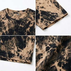 Custom <b>Logo</b> Embroidery Vintage Distressed T-Shirt with High-End Wash Finish - Product Image 6