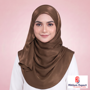 Luxury Chiffon Scarf Soft <b>Silk</b> Feel <b>Head</b> <b>Wrap</b> Shawl OEM ODM Private Label Customized Textile Manufacturer India - Product Image 3