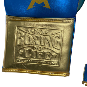Guantes Profesionales Personalizados No Boxing No Life, Hechos a Medida, 100% Cuero Genuino, Ligeros, para Entrenamiento y Sparring para Adultos - Product Image 3