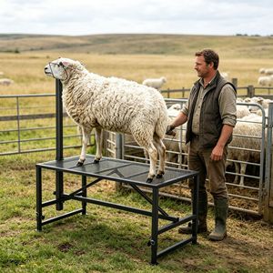 Supporto Professionale per Bestiame con Altezza Regolabile in Ferro e Acciaio Inossidabile per Capre, Pecore, Maiali e Mucche, Utilizzato in Fattoria - Product Image 4