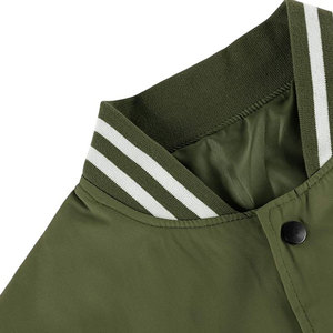 Customized Embroidered Logo Nylon <b>Jacket</b> for <b>Men</b> High Quality Woolen Plus Size Varsity <b>Jacket</b> for Winter - Product Image 2