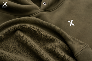 X Sports City – Nouveaux sweats à capuche en molleton pour homme, 100 % personnalisables, coupe oversize à épaules tombantes, avec œillets métalliques ajustables, poche kangourou et poignets côtelés - Product Image 5