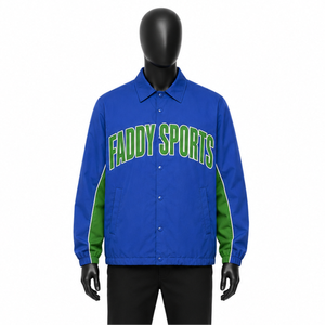Custom Logo Men's Waterproof <b>Coach</b> Jacket Lightweight Windbreaker Sports Streetwear Varsity Jacket Wholesale Outdoor Casual Coat - Product Image 1