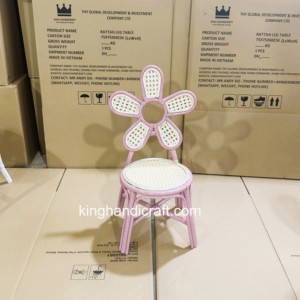 Chaises pour enfants en rotin faites à la main sur mesure pour événements de location, mariages, fêtes d'anniversaire, studios photo, garderies, vente en gros de mobilier - Product Image 3