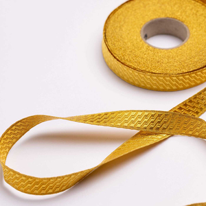Premium Quality Gold Mylar Braid French <b>Wire</b> <b>Ribbon</b> Twisted Fringe Custom Made Eco-Friendly Embroidered Tassel Shoes Trim Alpha - Product Image 1