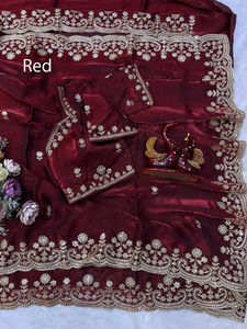 ผ้าไหมนุ่มส่าหรีชาริจาก Banarasi สำหรับเทศกาลแต่งงานสินค้าใหม่ล่าสุดของอินเดีย - Product Image 4