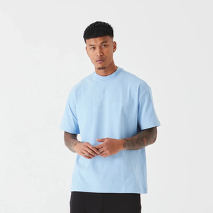 เสื้อยืดทรงบ็อกซี่โอเวอร์ไซส์ ผ้าฝ้าย 100% น้ำหนักเบา ทรงหลวมไหล่ตก สำหรับผู้ชาย ไซส์พลัส จากผู้ผลิตเสื้อผ้าสตรีทแวร์ - Product Image 2