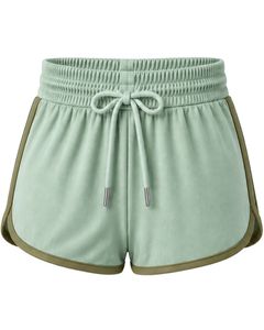 Shorts Deportivos para Mujer en Verde Menta y Verde Oliva, de Secado Rápido, Transpirables, con Cintura Elástica, para Gimnasio, Fitness, Ropa Deportiva Casual - Product Image 1