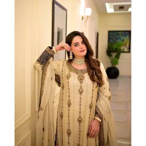 Belle fête porter haut et bas pour femmes avec ensemble Dupatta - Product Image 4