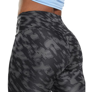 Leggings de Yoga Gris Oscuro con Cintura Elástica, de Cintura Alta, Compresión, Transpirables, de Secado Rápido, Pantalones Deportivos Personalizados - Product Image 5