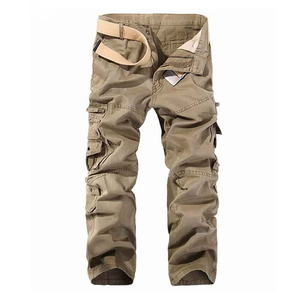 กางเกงคาร์โก้ผู้ชายสไตล์สตรีทแวร์ลำลองพิมพ์โลโก้ได้ หลายกระเป๋า ผ้าฝ้าย 100% แห้งเร็ว ขายส่งจากโรงงาน - Product Image 3