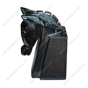 Sujetalibros de Mármol Natural con Forma de Caballo Negro, Diseño Moderno, Pulido, Regalo Artístico, Certificado ISO - Product Image 2