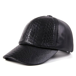 High Quality Winter Character Style Men's Leather <b>Baseball</b> <b>Cap</b> with Earflap Metal Buckle Closure Solid Pattern for Outdoor Use - Product Image 1
