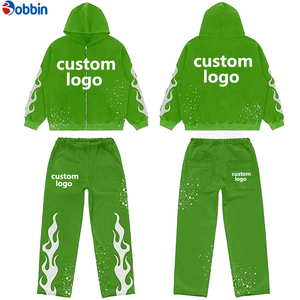 Pantalones acampanados de algodón 100% de calidad mayorista con estampado 3D personalizado para hombre, ideales para deporte, casual, joggers y chándales con capucha. - Product Image 1
