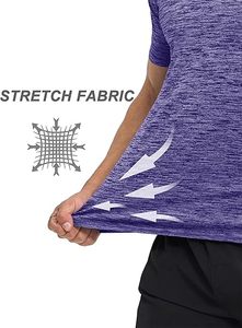 T-shirts de sport décontractés en polyester de haute qualité, personnalisables avec logo, pour hommes, vente en gros - Product Image 5