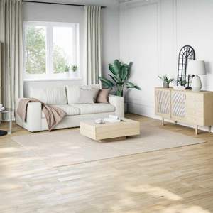 พรมขนปุยสีครีมขาว 100% โพลีเอสเตอร์ ขนาด 78.7 x 108.3 นิ้ว สำหรับเด็ก - Product Image 1