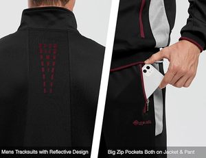 Men's Tracksuits Sweatsuits for Men Sweat Track Suits 2 Piece Casual Athletic Jogging Warm Up Full Zip <b>Sets</b> - Product Image 4