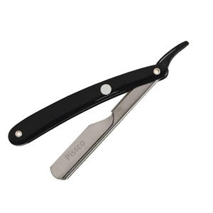 Rasoir droit pliant en acier inoxydable avec lame droite, couteau de barbier, rasoir personnalisé avec logo - Product Image 4