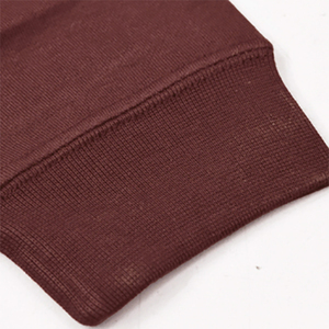 Sweat-shirt à col châle zippé pour homme, couleur bordeaux, avec poche, 100% coton molletonné, écologique, coupe régulière, coupe-vent, vêtements décontractés pour l'hiver - Product Image 5