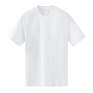 Camiseta básica de algodón suave con cuello redondo, ropa informal para hombres y mujeres - Product Image 4