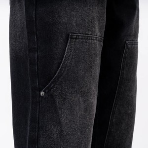 Pantalon pour homme, jean de style hip-hop de haute qualité, denim empilé, effet usé, décontracté pour l'automne - Product Image 6