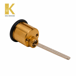 <b>Lock</b> Cylinder With Key SX Keyway Flat Black For Entrance Door For Commercial And Residential - Product Image 2