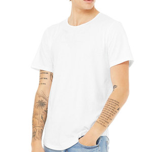 เสื้อยืดแขนสั้นคอกลมสไตล์ยูนิเซ็กส์ เสื้อยืดคอกลมสีขาวทรงกลม - Product Image 2