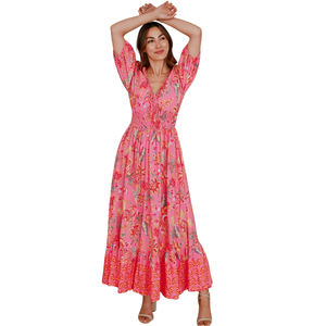 Vestido Maxi de Verano para Mujer, Vestido de Moda con Mangas Abullonadas - Product Image 2
