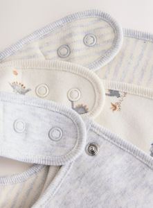 Bavoirs pour bébé en 95% bambou et 5% élasthanne, ajustement flexible, motifs neutres - Product Image 5