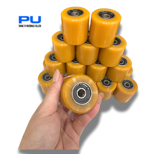 เครื่องผลิตล้อลูกกลิ้งอลูมิเนียม PU ทนทานหมายเลขรุ่นที่มีวัสดุยางที่ทนทานเฉพาะสำหรับลูกกลิ้งยาง - Product Image 6