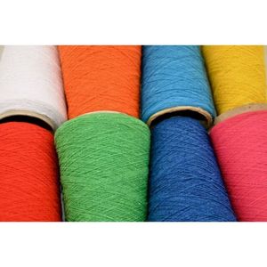 Fil à tricoter 100% coton recyclé cardé 20s/1 teint pour chaussettes, écologique, antibactérien, plusieurs couleurs, emballage en sac PP - Product Image 1